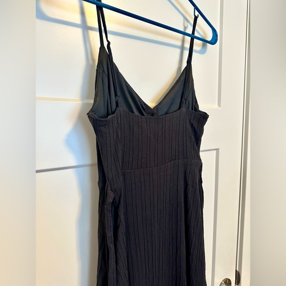 Lulus Cruise to Capri Black Belted Button Front Midi Dress - Picture 7 of 10